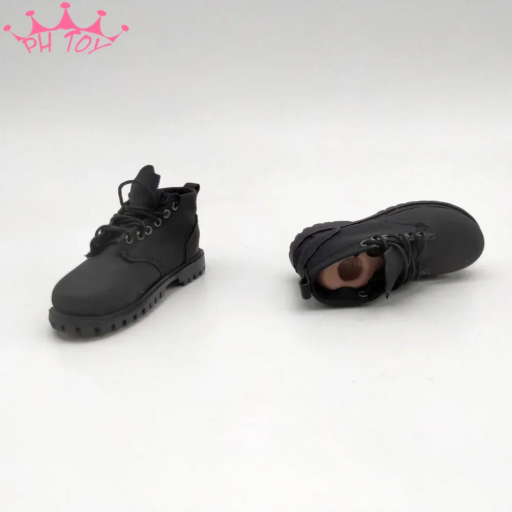 Dolls - 1/6 Scale Black Trendy Spliced Boots