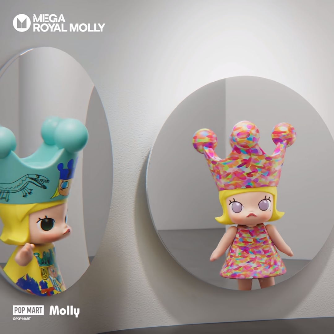Anime Action Figure Blind Box - POPMART MEGA ROYAL MOLLY 100% Anniversary