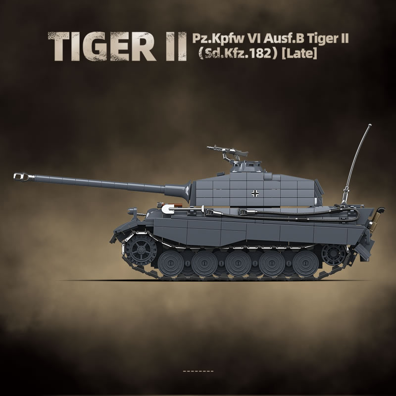 WW2 Military The King Tiger He - огляд і ціна Lego Compatible Military Tank