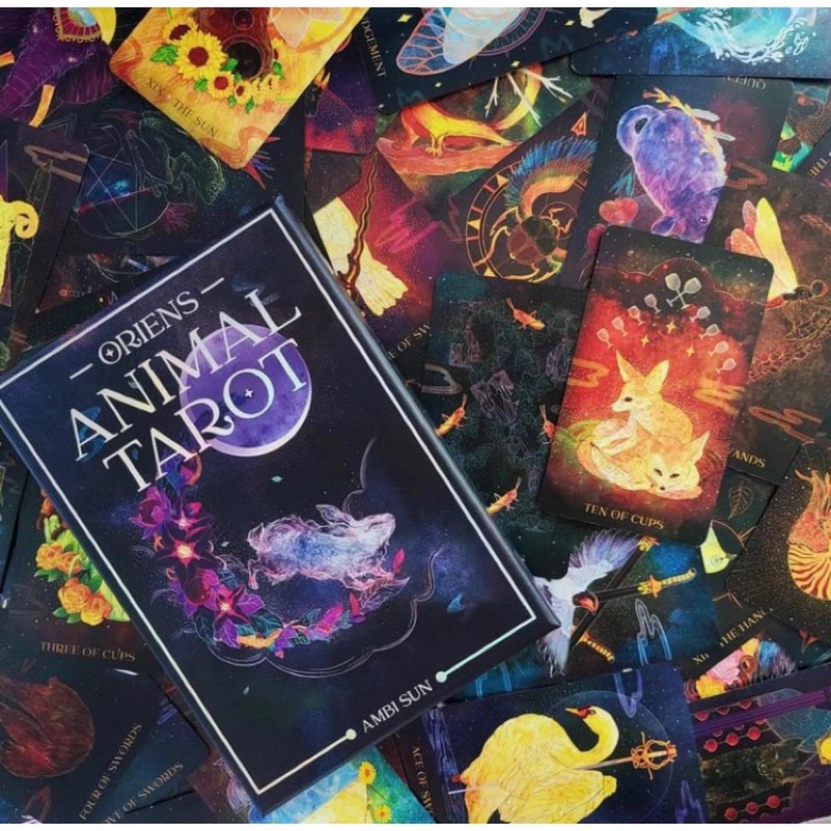 12x7 Cm Oriens Animal Tarot 78 - огляд і ціна Tarot Cards Deck With Guidebook