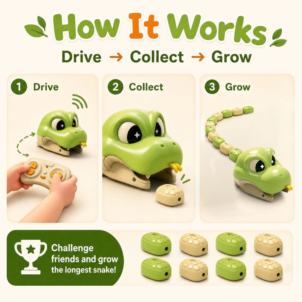 Remote Controlled Greedy Snake - огляд і ціна Remote Control Toys